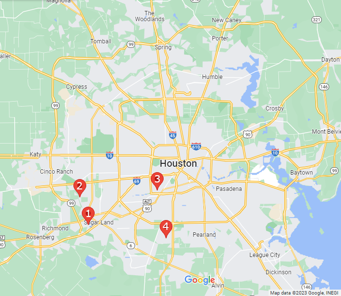 Map of Houston